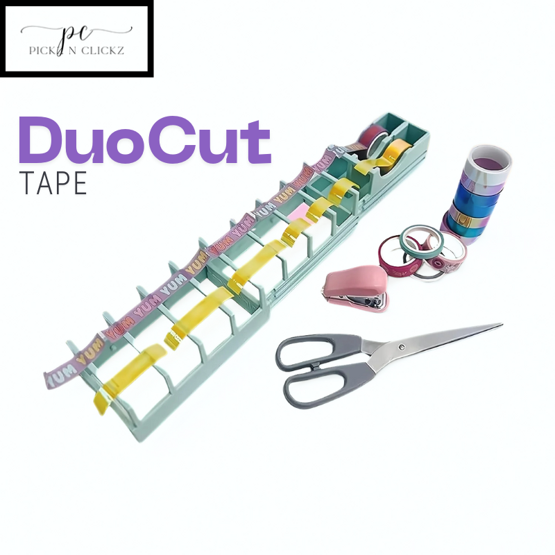 DuoCut Tape – The Portable & Professional Double-Roll Tape Dispenser