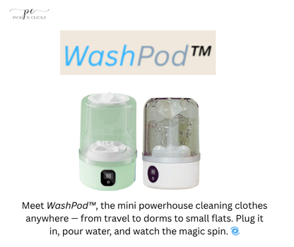 WashPod™ - Portable Mini Washing Machine